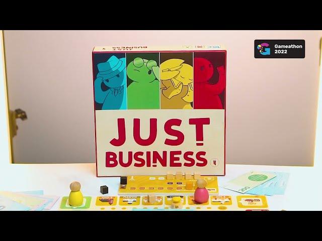 Just Business Board Game Trailer (Gameathon 2022 TOP 10)