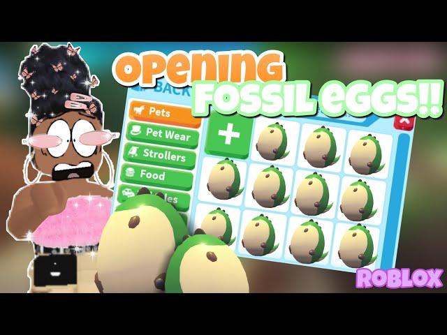 *SPENDING* ALL MY MONEY ON FOSSIL EGGS IN *ADOPT ME*|roblox|