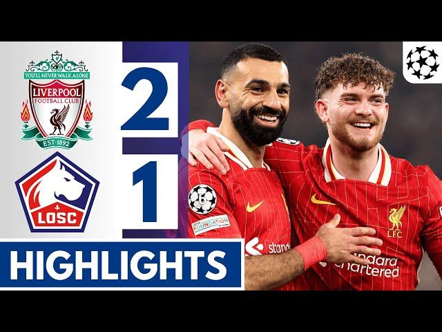Liverpool vs LOSC Lille (2-1) Extended HIGHLIGHTS || UEFA Champions League 24/25!