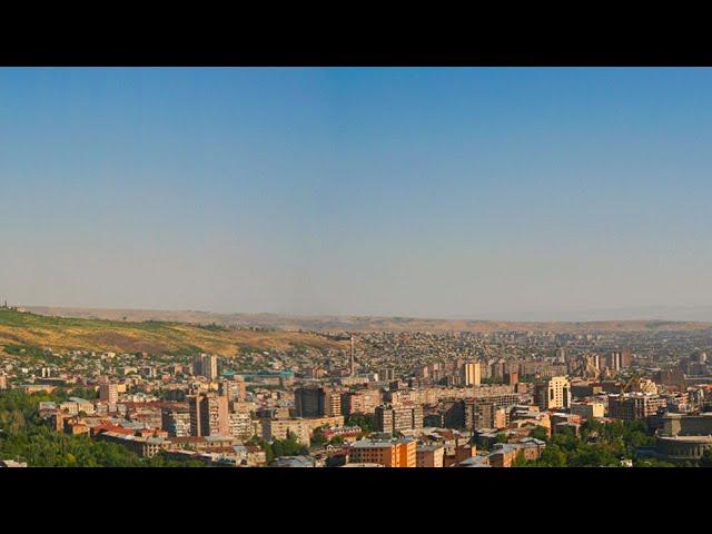 Yerevan views from Armenian memorial (Tsitsernakaberd), Armenia