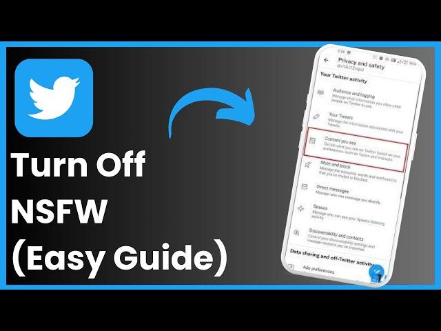 How To Turn Off NSFW On Twitter !