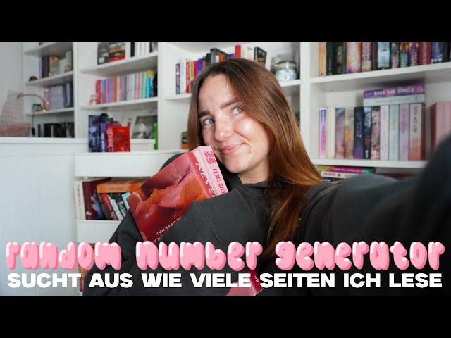 random number generator lesechallenge! | spoilerfreier lesevlog 