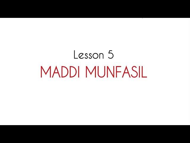 TAJWEED - Lesson 5 - Maddi Munfasil // #tajweed #maddimunfasil #quran #islam #rules #roadtoquran