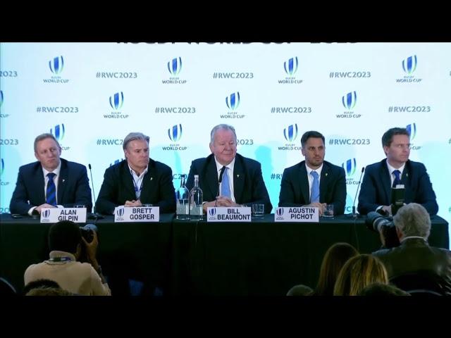 We’re LIVE for the Rugby World Cup 2023 host selection announcement #RWC2023