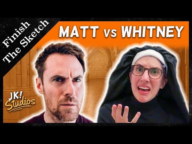 Matt vs Whitney - Finish The Sketch in Quarantine