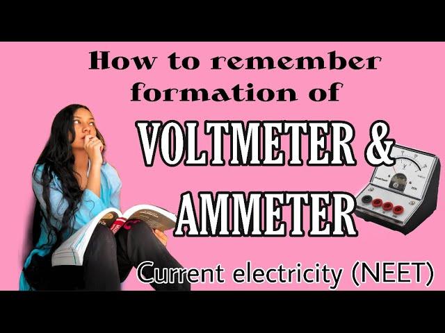 How to remember converting Galvanometer to AMMETER and VOLTMETER #shorts #neet #neetexam #exam