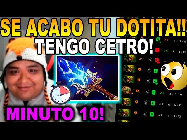 ROMPE RECORD!! SMASH SACA CETRO MINUTO 10 AL HEROE MAS ROTO DEL PARCHE Y DEJA A TODOS AFK! DOTA 2