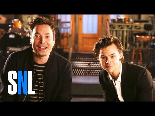 SNL Host Jimmy Fallon and Harry Styles Snap to It