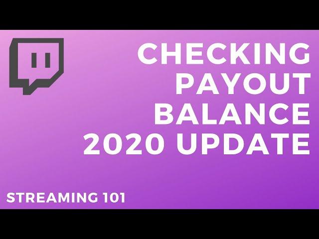 Check Twitch Payout Balance | NEW SIMPLE WAY!