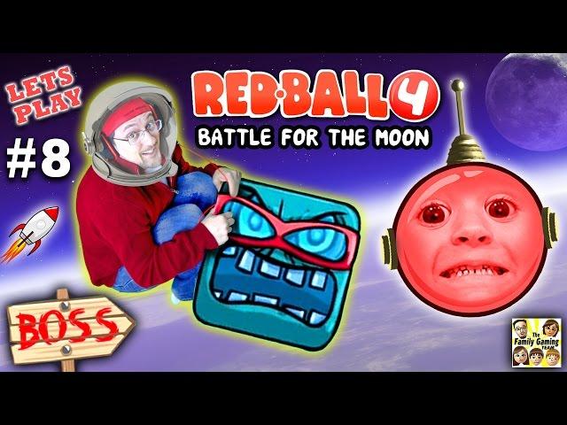 Chase & Dad play REDBALL 4! Battle for the Moon BOSS BATTLE!  Levels 56 - 60 (Part 8 Gameplay)