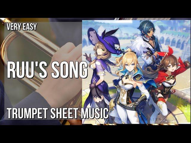 Trumpet Sheet Music: How to play Ruu's Song (Genshin Impact) by Yu Peng Chen