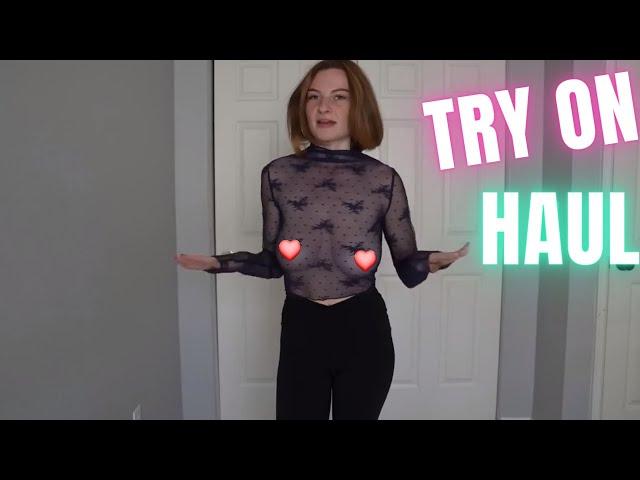 Sheer Lingerie Top Try On Haul