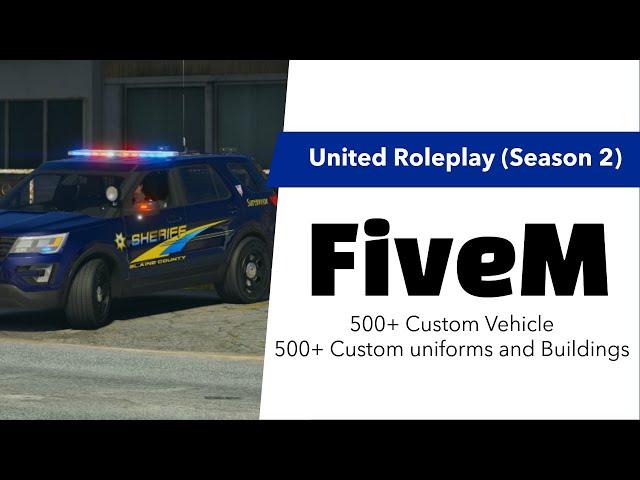 GTA 5 FiveM | United Roleplay (Showcase) Police Vehicles,Custom Buildings