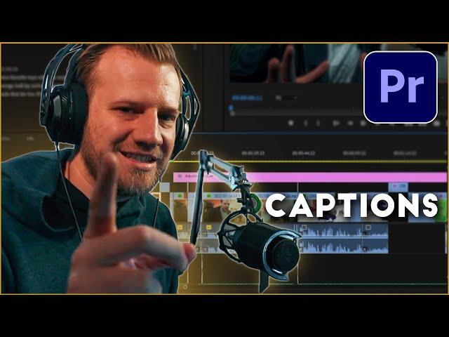 HOW to ADD Captions EASY in Adobe Premiere Pro 2022!