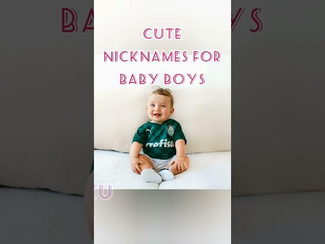 Cute Nicknames for baby boys #nicknames #babyboyname #cutenames #babynames #nickname #boynames2023