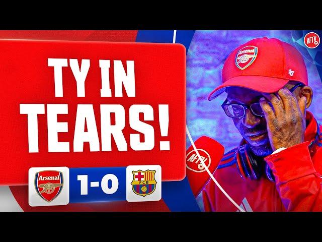 TY is In Tears As He Salutes Arsenal Women! (Ty) | Arsenal 1-0 Barcelona