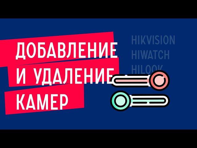 Управление камерами: добавление, удаление, активация камер Hikvision, HiWatch, HiLook.