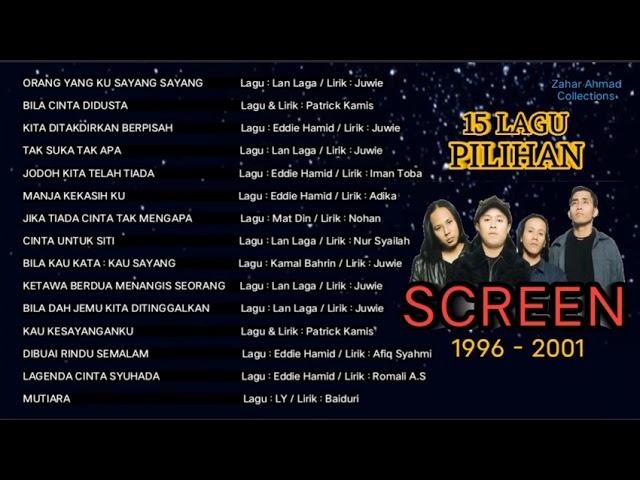 Lagu SCREEN | LAGU KUMPULAN SCREEN POPULAR | Slow Rock Malaysia 90an Populer | Lagu Gmie Screen