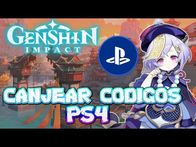 COMO CANJEAR CODIGOS EN PS4 ll GENSHIN IMPACT gameplay español