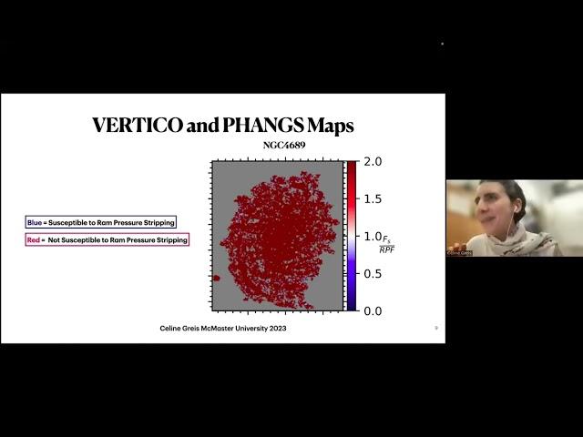 MAYA2023 Celine Greis McMaster "Molecular gas susceptibility to ram pressure stripping in Virgo "