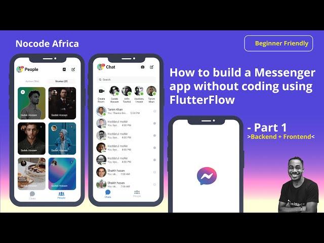 How to build a Messenger app without coding using FlutterFlow - Part 1