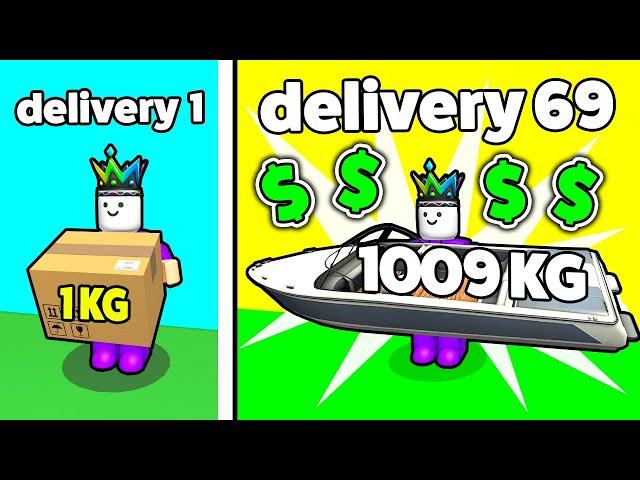 I Delivered 1,690,509 KG of Packages As a Deliveryman in Roblox