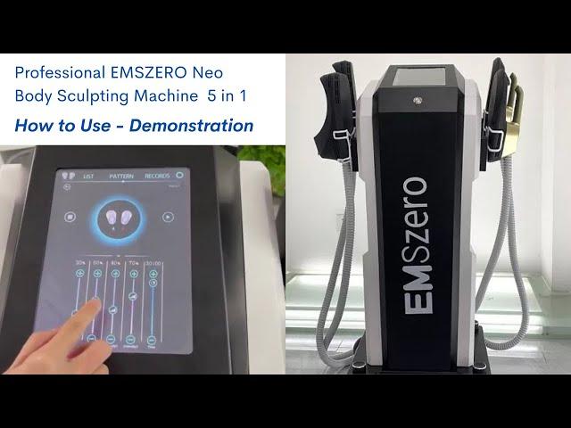 Professional EMSZERO Neo Body Sculpting Machine 5 in 1 | How to Operate the Machine