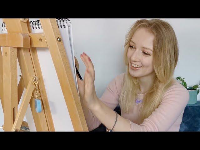 [ASMR] Drawing a portrait of you ️ ~ sketching, rambling