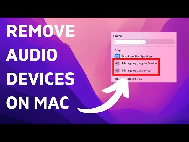 Remove Audio Device Mac