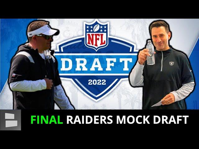 FINAL Raiders Mock Draft Before The 2022 NFL Draft + Las Vegas Raiders Needs, Draft Picks & Analysis