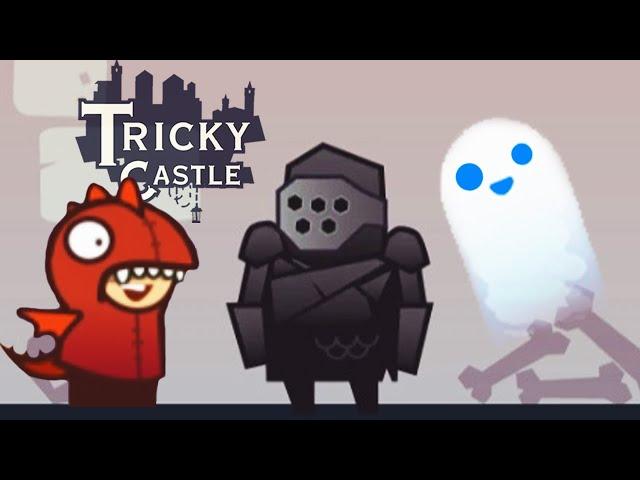 Приключения Рыцаря в Хитром Замке но я Призрак! Головоломки в игре в Tricky Castle