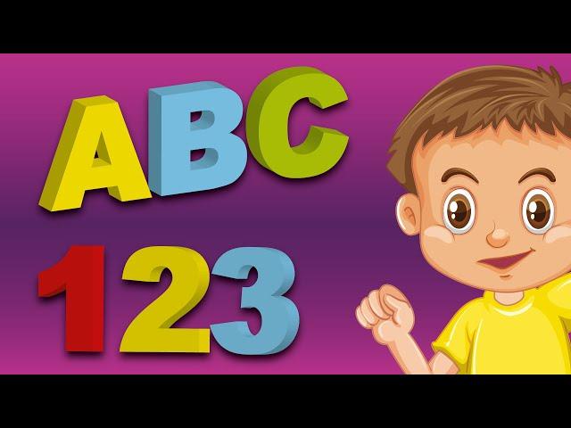 ABC Song + 123 Numbers + Different Colors | Basics for Kids Learning | All in One