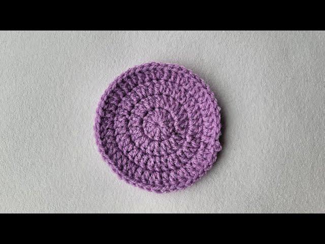 How To Crochet Coaster - Double Crochet Repeat 