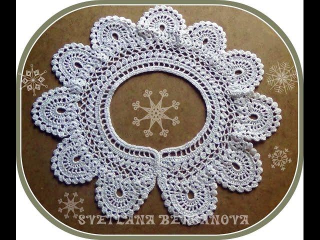 Кружевной воротничок - вариант 2. Crocheted collar