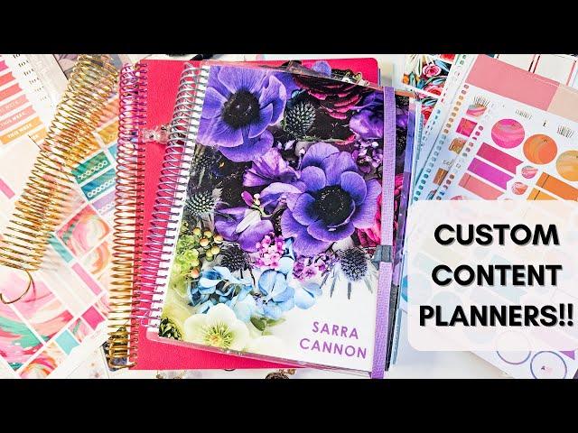 Customizing My Erin Condren Content Planners  Vertical & Compact Vertical Frankenplanner