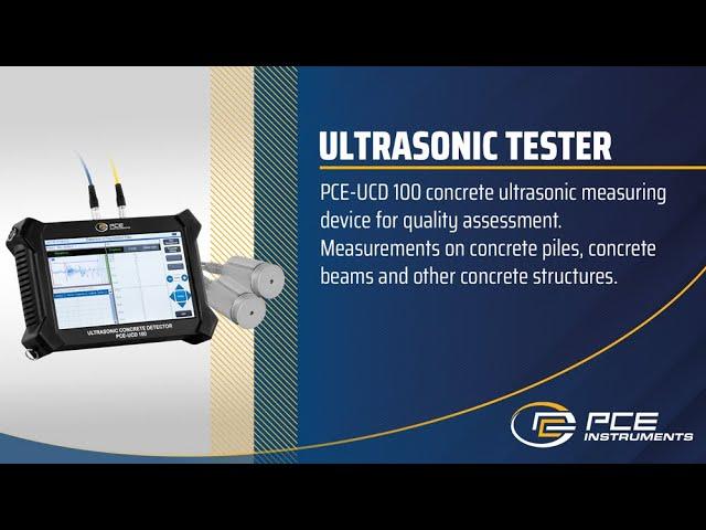 Concrete ultrasonic tester PCE-UCD 100 for quality testing. | PCE Instruments