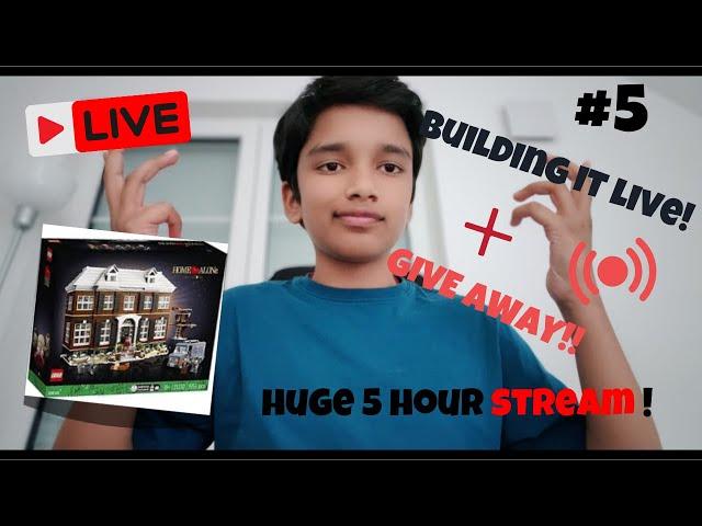 Live Stream: Building the LEGO Home Alone Set - Part 5 (5-Hour Special & Giveaway!)