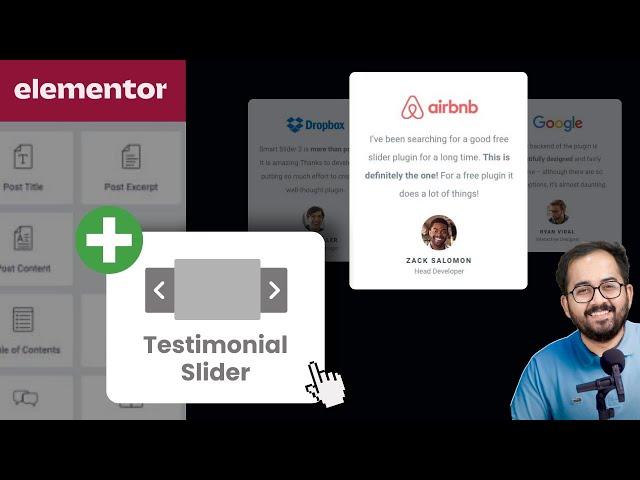 Elementor - Custom Sliders with Testimonial Carousel