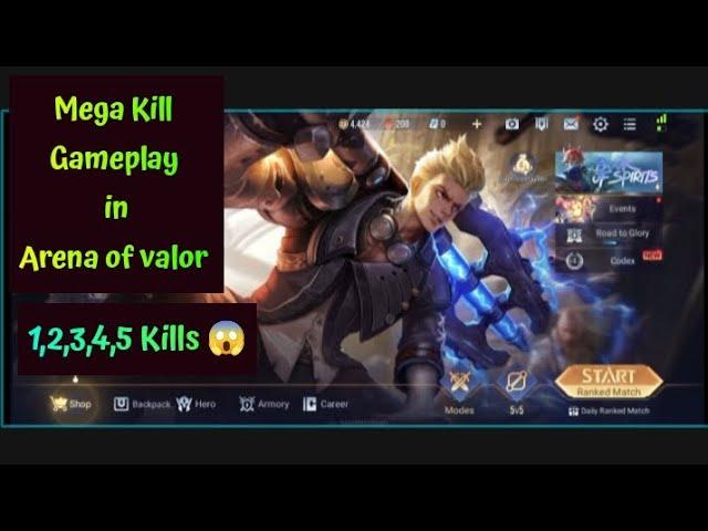 Impossible.. Mega Kill Game Play in Arena of valor #arenaofvalor #impossible #gaming #gameplay #hd