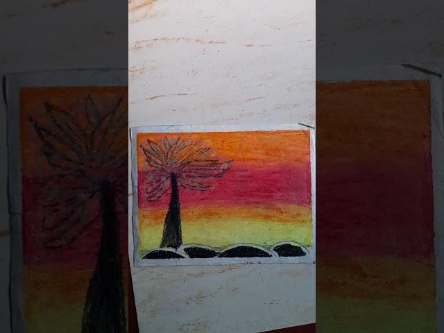evening drawing easy  #shorts #viral #suggested #naitik art  #arts
