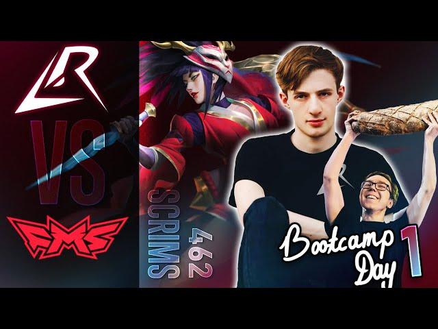 BOOTCAMP DAY 1 - NO ONE DOUBTS THE GOAT BAUS  | LOS RATONES SCRIMS VS FMS!