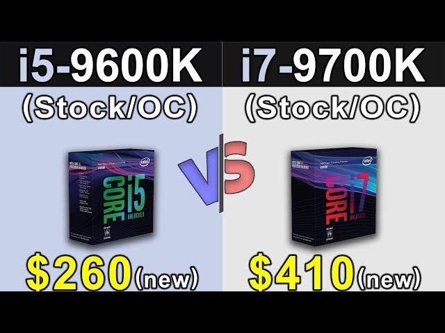 i5-9600K Vs. i7-9700K | Stock and Overclock | New Games Benchmarks