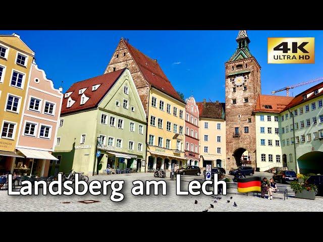 Landsberg am Lech Germany  Beautiful medieval town | Walking Tour [4K]