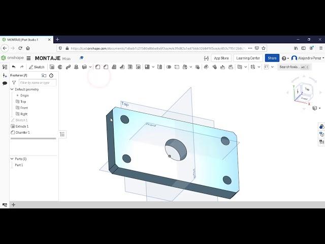 Onshape: Modelado, ensamble y planos de un conjunto