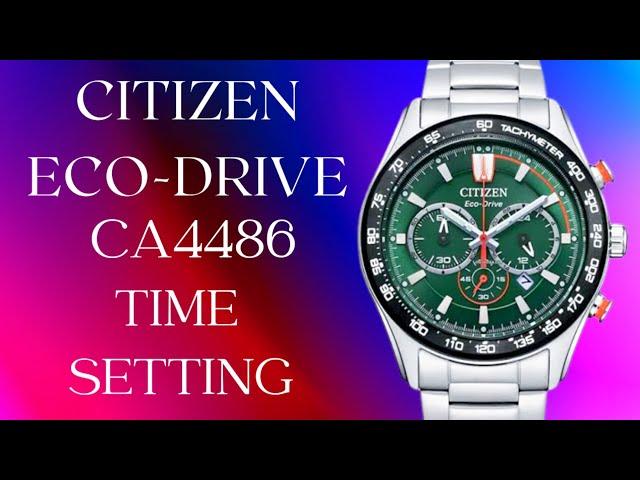 How to set the time Citizen Eco-Drive CA4486 #watchservicebd