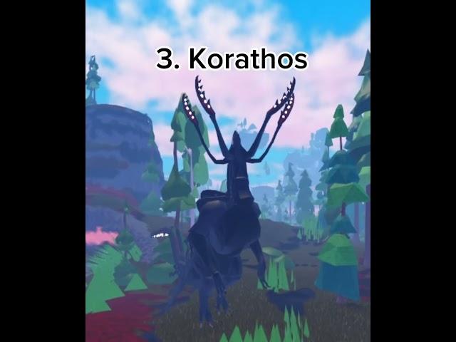 My top 5 favorite creatures in Creatures of Sonaria || #creaturesofsonaria #roblox