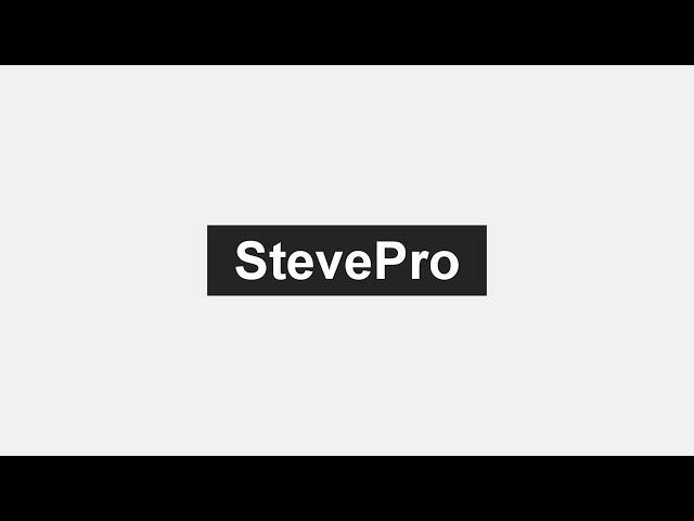 ТРЕЙЛЕР КАНАЛА STEVEPRO!