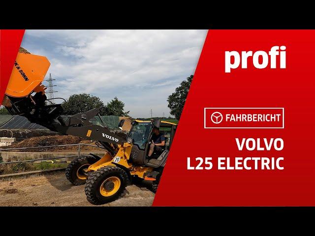 Radlader Volvo L25 electric | profi #Fahrbericht