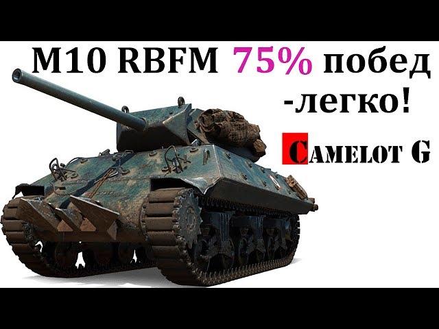 75% ПОБЕД в WOT НА M10 RBFM  - это легко! Camelot G обзор гайд.