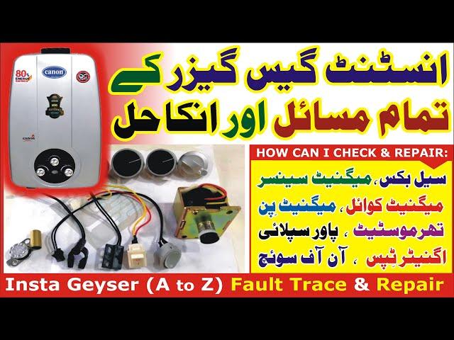 Instant Geyser (A to Z) Fault Trace & complete Repair (Thermostat Magnet Cell/Pin/Relay, Supply Box)